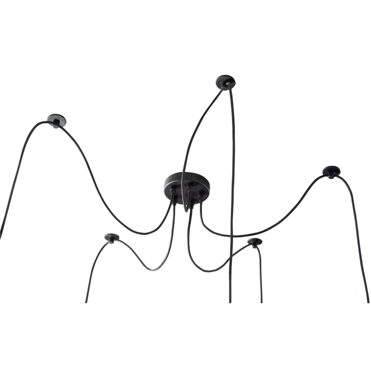 Lampa wisząca 5xE27 czarna ORO ARANA 5xE27 ORO06021 LED-POL