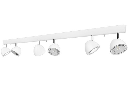 Lampa sufitowa natynkowa VESPA VI WHITE 9595 NOWODVORSKI Lighting 3xGU10 ES111 Spot oświetleniowa nowoczesna sufitowa metal biała biały chrom nawierzchniowa Inspiracje Premium