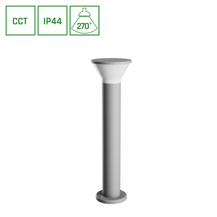 STELLA ROUND GU10 6W CCT 230V 270ST IP44 IK08 210X765mm Szary Okrągła SLI003056CCT_PW SPECTRUM LED