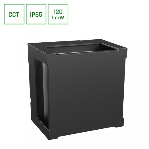VERTO SQUARE CUP 10W CCT 230V IP65 160X160X110mm Czarny SLI003072CCT_PW SPECTRUM LED