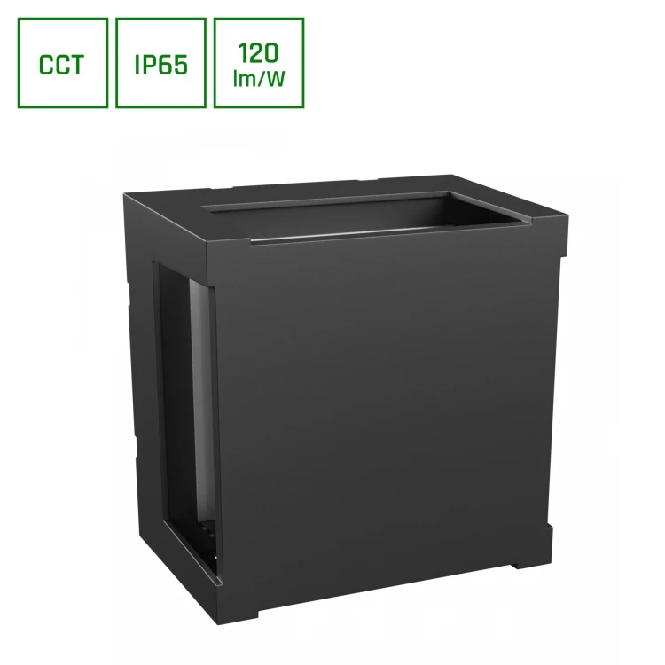 VERTO SQUARE CUP 10W CCT 230V IP65 160X160X110mm Czarny SLI003072CCT_PW SPECTRUM LED