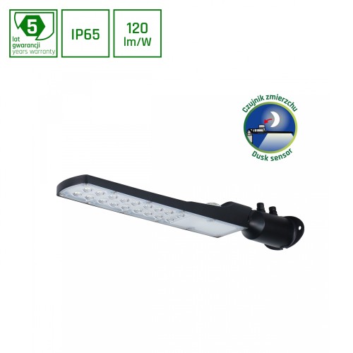 STREETOS SLIM 50W NW 230V 140/85st IP65 505x109x76mm Czarny 5 Lat Gwarancji SLI027021NW_PW SPECTRUM LED