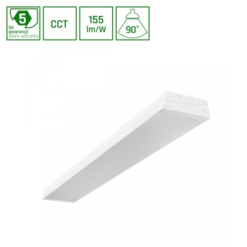 LIMEA COMFORT 1200mm 28W 3CCT 230V 90st IP20 IK07 1200x170x60mm Biały UGR<19 5 Lat Gwarancji SLI028040CCT_PW SPECTRUM LED