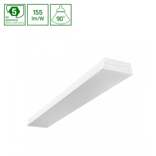 LIMEA COMFORT 1200mm 28W NW 230V 90st IP20 IK07 1200x170x60mm Biały UGR<19 5 Lat Gwarancji DALI SLI028040CCT_PW_DALI SPECTRUM LED