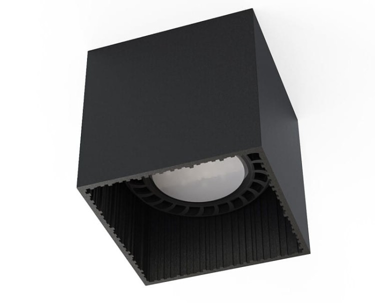 Sufitowa oprawa lampa punktowa GROOVE I BLACK 7792 NOWODVORSKI Lighting GU10 ES111 spot natynkowa nowoczesna oświetleniowa czarna czarny pojedyncza Inspiracje Premium