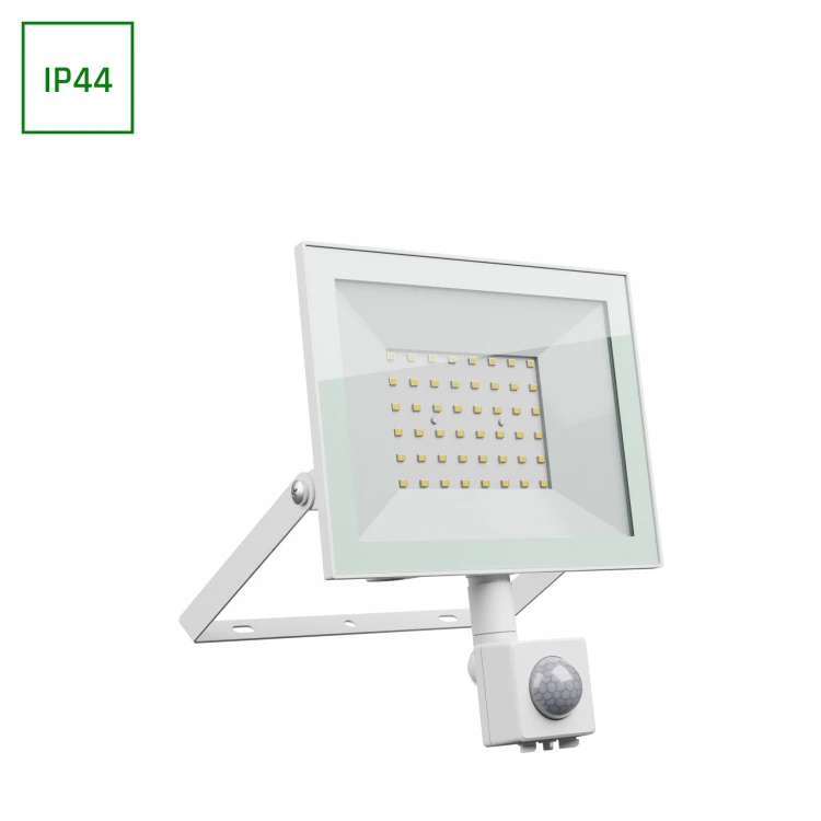 NOCTIS LUX 4 Naświetlacz 50W NW 230V IP44 176x221x53mm Biały czujnik ruchu PIR SLI029077NW_CZUJNIK_PW SPECTRUM LED