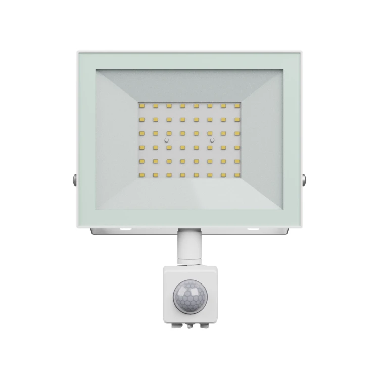 NOCTIS LUX 4 Naświetlacz 50W NW 230V IP44 176x221x53mm Biały czujnik ruchu PIR SLI029077NW_CZUJNIK_PW SPECTRUM LED