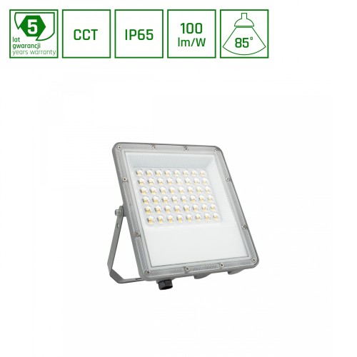 NOCTIS MAX CCT Naświetlacz 50W CCT 230V IP65 207x174x28mm Szary 5 Lat Gwarancji SLI029084CCT_PW SPECTRUM LED