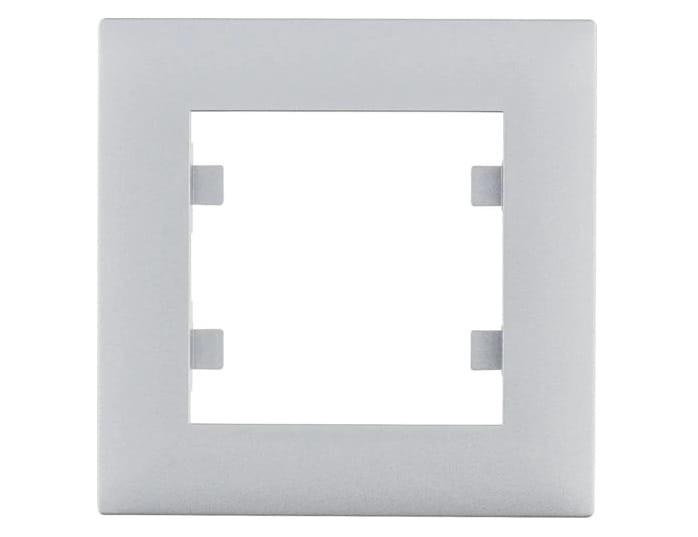 Ramka Pojedyncza 1-krotna Srebrna Lumina Intense WL5512 HAGER POLO IP20 szary srebrny