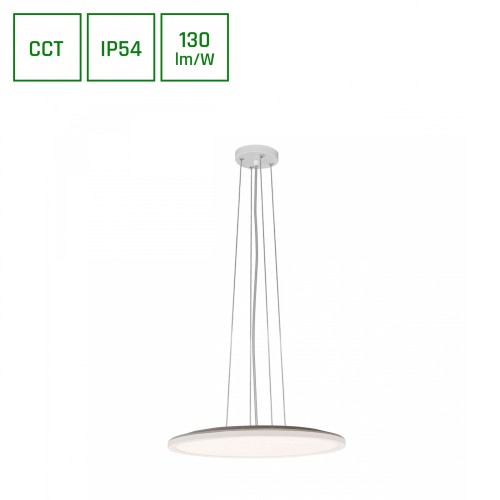 NYMPHEA FLAT DUO 36W CCT 230V 120ST IP54 FI400X26mm Biały Okrągła SLI031047CCT_PW SPECTRUM LED