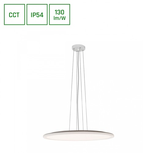 NYMPHEA FLAT DUO 48W CCT 230V 120ST IP54 FI500X26mm Biały Okrągła SLI031048CCT_PW SPECTRUM LED