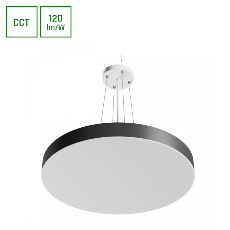 NYMPHEA OPTIMA BLACK 36W CCT 230V 120ST IP20 FI400X50mm Biały Czarny Okrągła SLI031050CCT_PW SPECTRUM LED