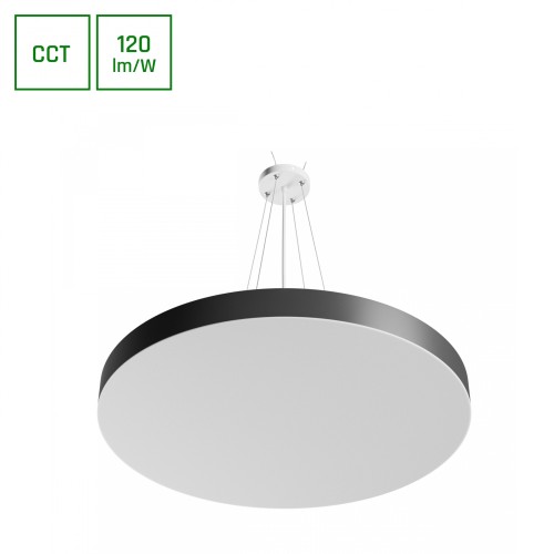 NYMPHEA OPTIMA BLACK 65W CCT 230V 120ST IP20 FI600X50mm Biały Czarny Okrągła SLI031051CCT_PW SPECTRUM LED