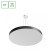 NYMPHEA OPTIMA BLACK 65W CCT 230V 120ST IP20 FI600X50mm Biały Czarny Okrągła SLI031051CCT_PW SPECTRUM LED