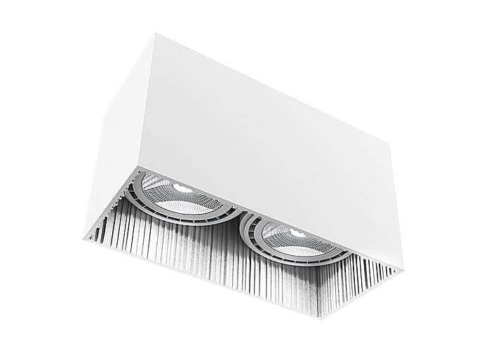 Sufitowa oprawa lampa punktowa GROOVE II WHITE 9383 NOWODVORSKI Lighting 2x GU10 ES111 spot natynkowa nowoczesna oświetleniowa biała biały podwójna Inspiracje Premium