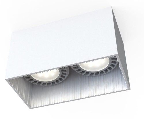 Sufitowa oprawa lampa punktowa GROOVE II WHITE 9383 NOWODVORSKI Lighting 2x GU10 ES111 spot natynkowa nowoczesna oświetleniowa biała biały podwójna Inspiracje Premium