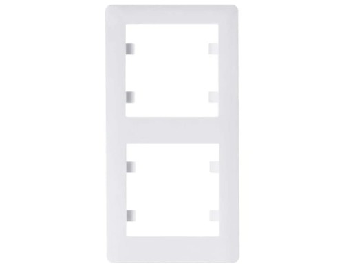 Ramka Podwójna 2-krotna Biała Lumina Soul WL5120 HAGER POLO IP20 pionowa 2-podwójna biały