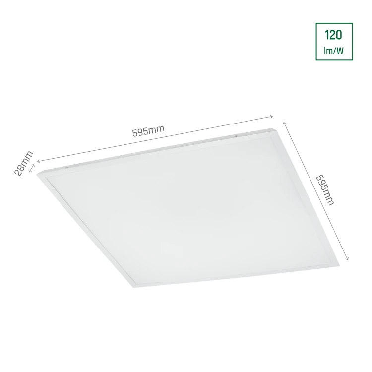 ALGINE LENS 40W NW 230V 120st IP20 600x600x28 Biały SLI035058NW_PW SPECTRUM LED