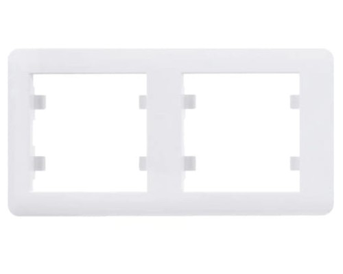 Ramka Podwójna 2-krotna Biała Lumina Soul WL5220 HAGER POLO IP20 pozioma 2-podwójna biały