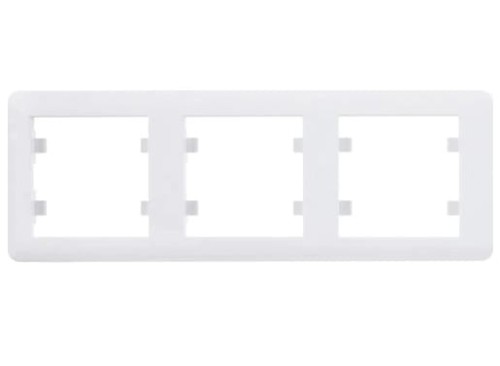 Ramka Potrójna 3-krotna Biała Lumina Soul WL5230 HAGER POLO IP20 pozioma 3-potrójna biały