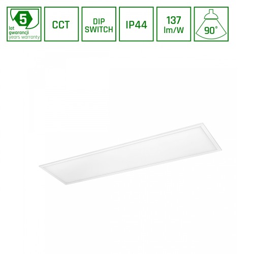 ALGINE Panel BACKLIGHT 26W/36W/46W CCT 230V 90ST IP44 UGR<19 300X1200X34mm Biały 5 Lat Gwarancji SLI035083CCT_PW_IP44 SPECTRUM LED