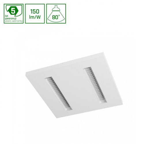 ALGINE DOPPIO Panel 40W NW 230V 80ST IP20 600X600X35 Biały 5 Lat Gwarancji SLI035092NW_PW SPECTRUM LED