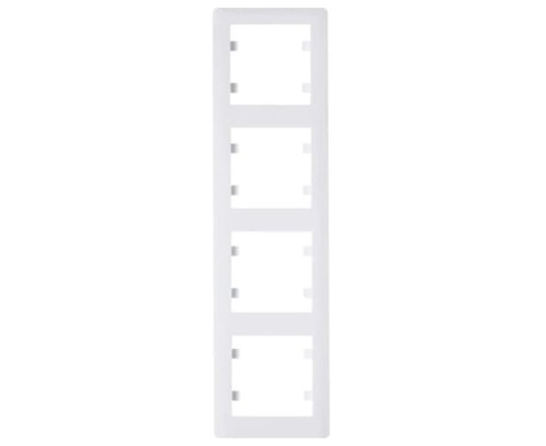 Ramka Poczwórna 4-krotna Biała Lumina Soul WL5140 HAGER POLO IP20 pionowa 4-poczwórna biały
