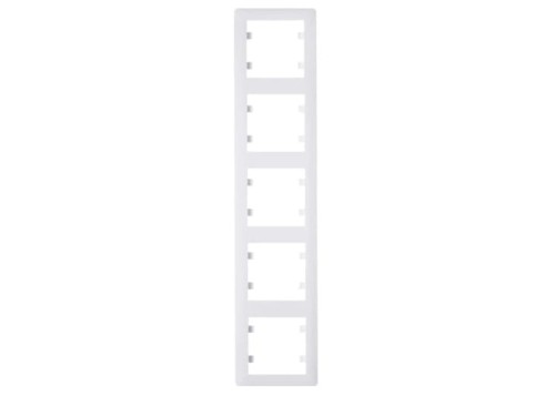 Ramka Pięciokrotna 5-krotna Biała Lumina Soul WL5150 HAGER POLO IP20 pionowa 5-pięciokrotna biały