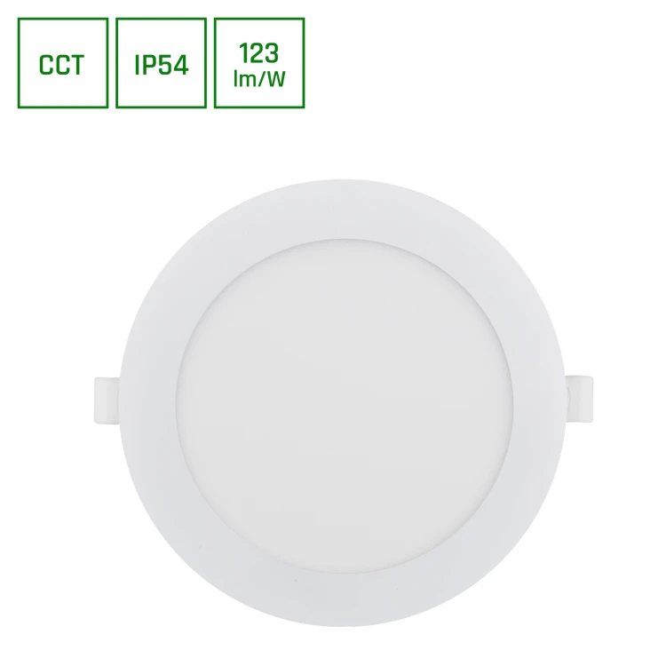 DURE 3 DOWNLIGHT 18W CCT 230V 110ST IP54 IK06 170X30 Biały Okrągła SLI043008CCT_PW SPECTRUM LED