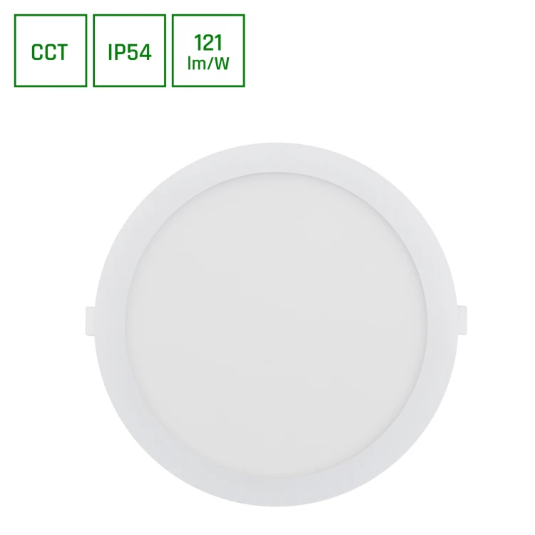 DURE 3 DOWNLIGHT 24W CCT 230V 110ST IP54 IK06 225X30 Biały Okrągła SLI043009CCT_PW SPECTRUM LED
