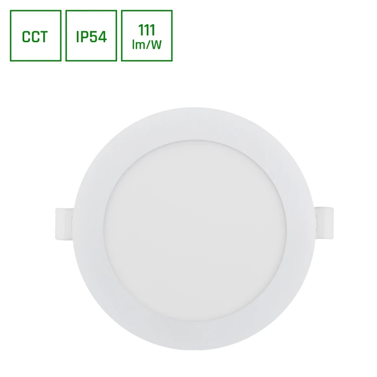 DURE 3 DOWNLIGHT 9W CCT 230V 110ST IP54 IK06 128X31 Biały Okrągła SLI043022CCT_PW SPECTRUM LED