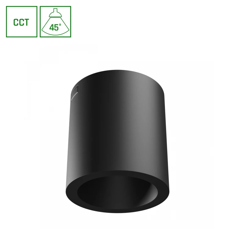 CHLOE COMPLETE Natynkowa 7W CCT 230V 45ST IP20 UGR<19 FI90X100mm Czarny Okrągła SLI043033CCT_PW SPECTRUM LED
