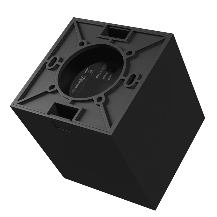 CHLOE COMPLETE Natynkowa 7W CCT 230V 45ST IP20 UGR<19 90x90X100mm Czarny Kwadratowa SLI043035CCT_PW SPECTRUM LED