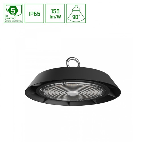 PLATEO 3 HIGH BAY 100W NW 230V 90ST IP65 IK09 250X120mm Czarny 5 Lat Gwarancji 1-10V SLI044024NW_PW SPECTRUM LED
