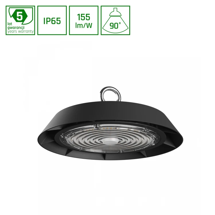PLATEO 3 HIGH BAY 100W NW 230V 90ST IP65 IK09 250X120mm Czarny 5 Lat Gwarancji 1-10V SLI044024NW_PW SPECTRUM LED