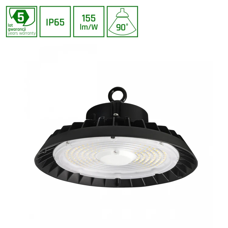 PLATEO 4 HIGH BAY 100W/150W/200W CW 230V 90ST IP65 IK09 280X145mm Czarny 5 Lat Gwarancji z regulacją mocy 0-10V SLI044029CW_PW SPECTRUM LED