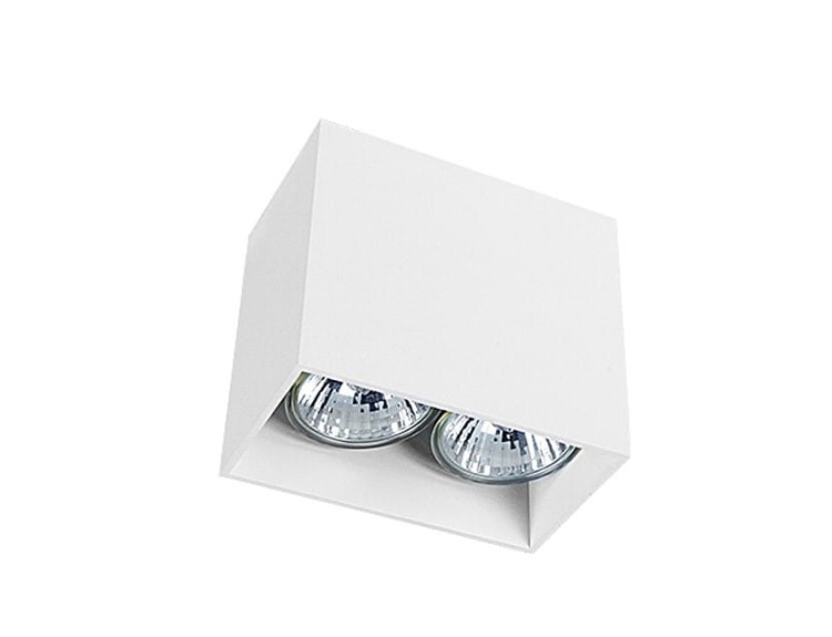Sufitowa oprawa lampa punktowa GAP WHITE 9385 NOWODVORSKI Lighting 2x GU10 spot natynkowa nowoczesna oświetleniowa biała biały podwójna Inspiracje Premium