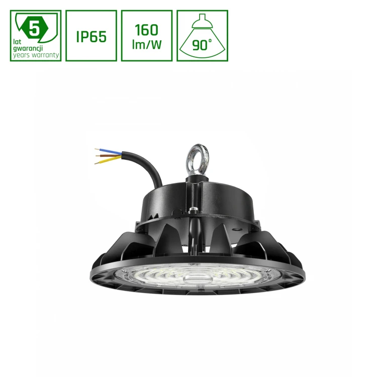 PLATEO 4 HIGH BAY 55W/75W/100W NW 230V 90ST IP65 IK09 220X135mm Czarny 5 Lat Gwarancji z regulacją mocy 0-10V SLI044034NW_PW SPECTRUM LED