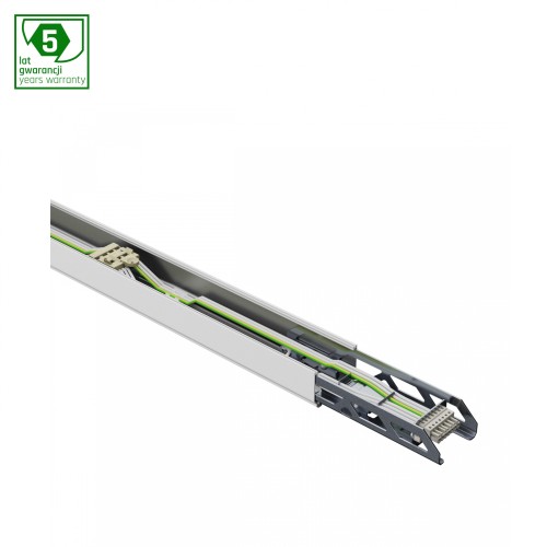 LIMEA PRO TRUNKING SYSTEM SZYNA NOŚNA Biały 1438mm prawa SLI047102_1438 SPECTRUM LED