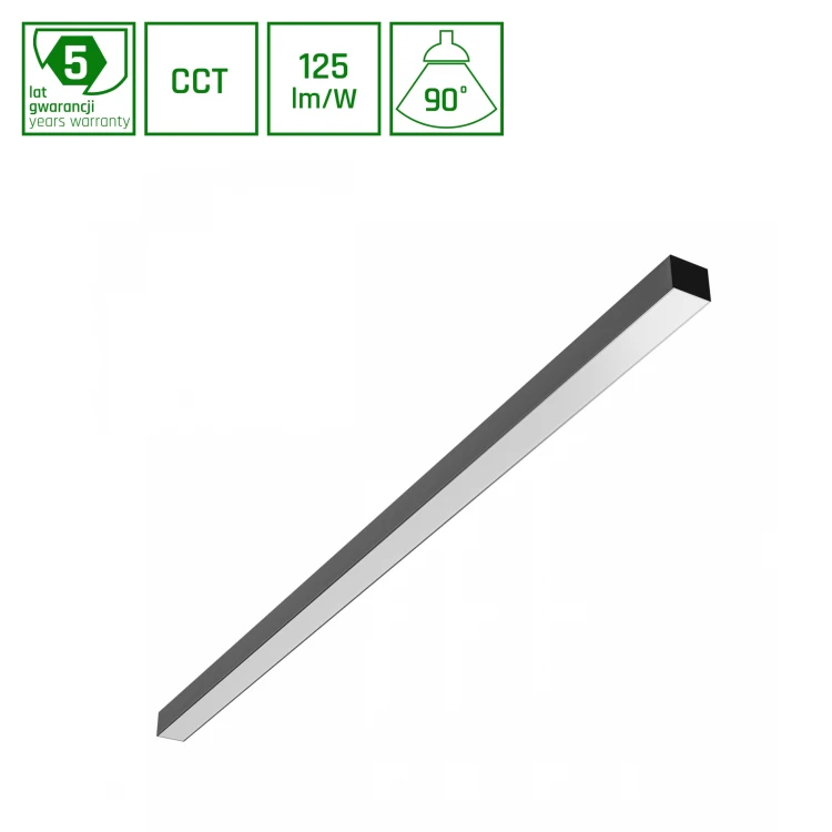 ALLDAY BASIC 40W 3CCT 230V 90st IP20 1203x42x37mm Czarny PR UGR<19 5 Lat Gwarancji SLI047305CCT_PW SPECTRUM LED