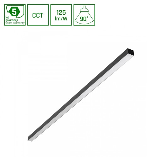 ALLDAY BASIC 50W 3CCT 230V 90st IP20 1503x42x37mm Czarny PR UGR<19 5 Lat Gwarancji SLI047307CCT_PW SPECTRUM LED