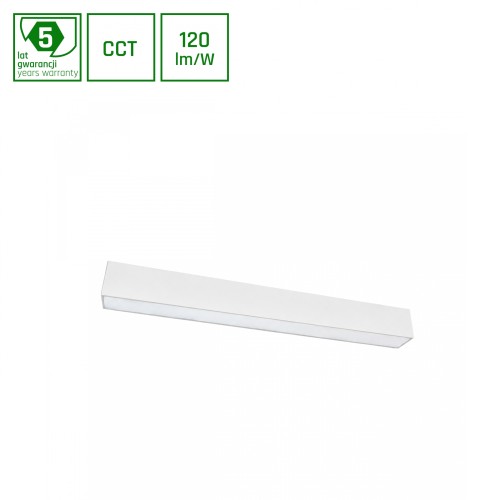 ALLDAY ESSENTIAL 24W CCT 230V 115st IP20 600x49x56mm Biały OP 5 Lat Gwarancji SLI047320CCT_PW SPECTRUM LED