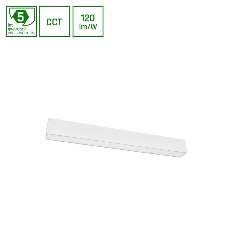 ALLDAY ESSENTIAL 24W CCT 230V 115st IP20 600x49x56mm Biały OP 5 Lat Gwarancji SLI047320CCT_PW SPECTRUM LED