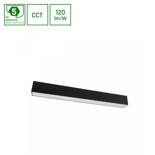 ALLDAY ESSENTIAL 24W CCT 230V 115st IP20 600x49x56mm Czarny OP 5 Lat Gwarancji SLI047321CCT_PW SPECTRUM LED