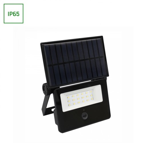 NOCTIS SOLARIS MINI Naświetlacz 10W NW 110ST IP65 140x180x33mm Z WYMIENNĄ BATERIĄ 18650 Czarny SLI050002 SPECTRUM LED