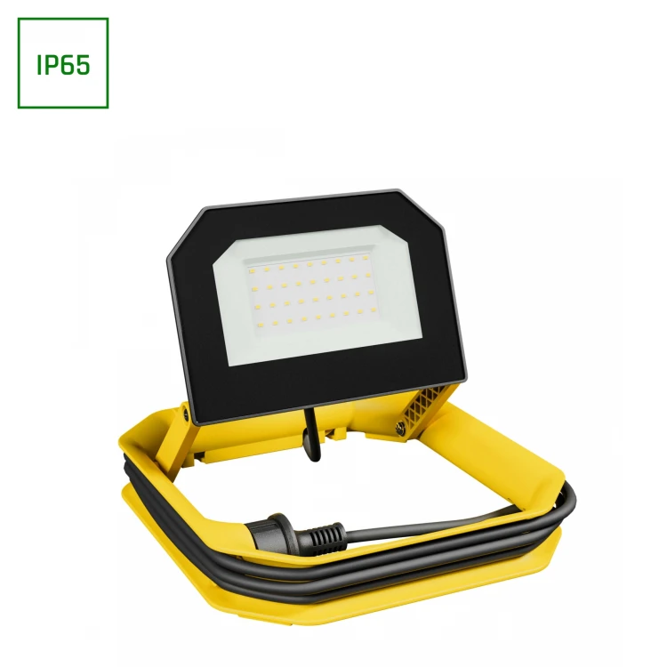 NOCTIS TECHNIC Naświetlacz 30W CW 230V IP65 303x230x43mm ŻÓŁTY 2 Lata Gwarancji Przewód 3m SLI055012_PW SPECTRUM LED