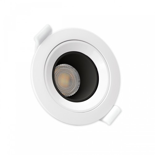 FIALE CORE DEEP GU10 Oczko GU10 IP20 FI86X34mm Biały Środek Czarny Okrągła RUCHOMA SLIP001024 SPECTRUM LED