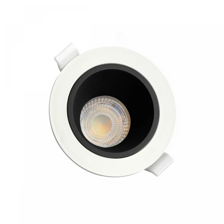 FIALE CORE ANTI-GLARE GU10 Oczko GU10 IP20 FI95X46mm Biały Środek Czarny Okrągła SLIP001029 SPECTRUM LED