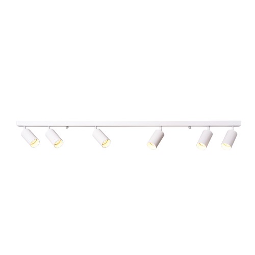 MADARA MINI BAZA 6xGU10 1196x54x161 mm prostokąt Biała SLIP003026 SPECTRUM LED