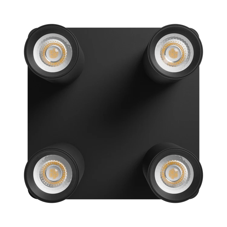MADARA ALTRO SQUARE 4xGU10 230V IP20 220X220X134mm Czarny SLIP003070 SPECTRUM LED